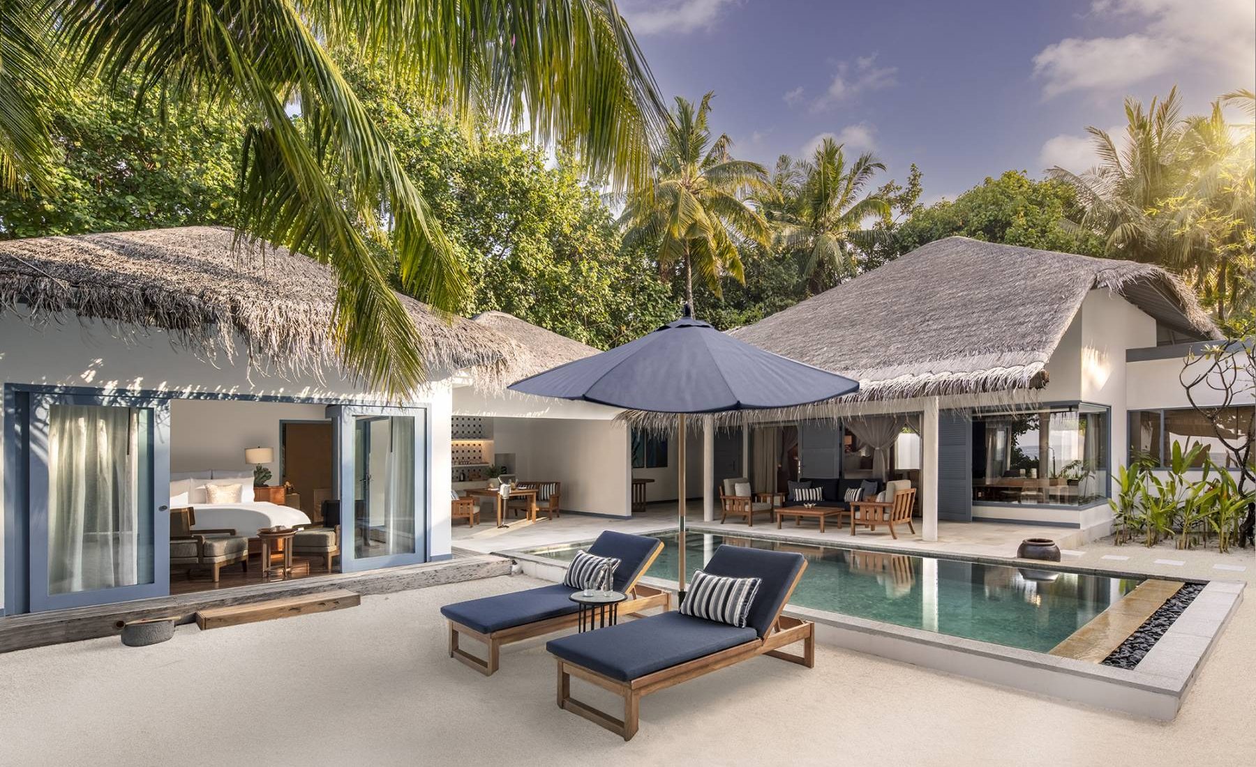 Raffles Maldives Meradhoo - مسكن شاطئي مع حمام سباحة خاص